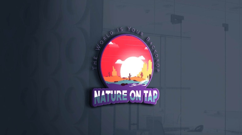 Nature on Tap Logo 3D by Sara Rose at ThereGoesSaraRose.com
